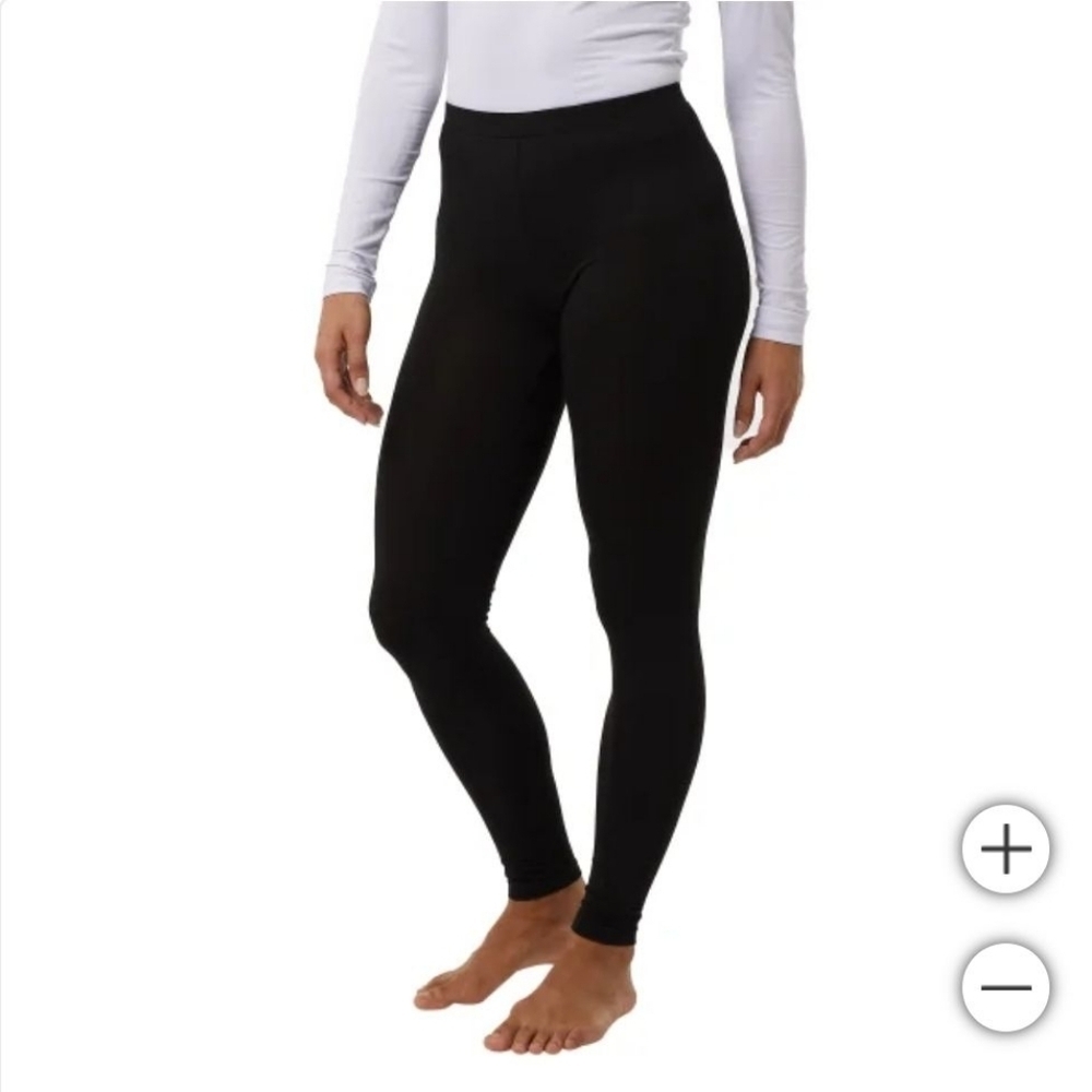 32 Degrees Heat Womens Black Thermal Base Layer Pants 2-Pack Size XL New - Picture 3 of 4